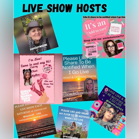 LOOK UP THESE LADIES ON POSH. LIKE THEIR FLYERS 2 B NOTIFIED WHEN THEY R LIVE❤️ - Picture 2 of 16